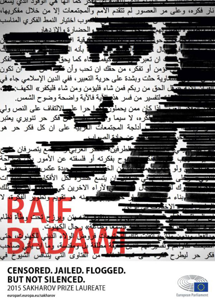 Sakharov Prize award ceremony: “Raif Badawi was brave enough to say no to their barbarity”