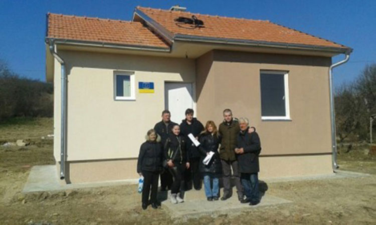nova kuća za porodicu izbeglica u Bojniku