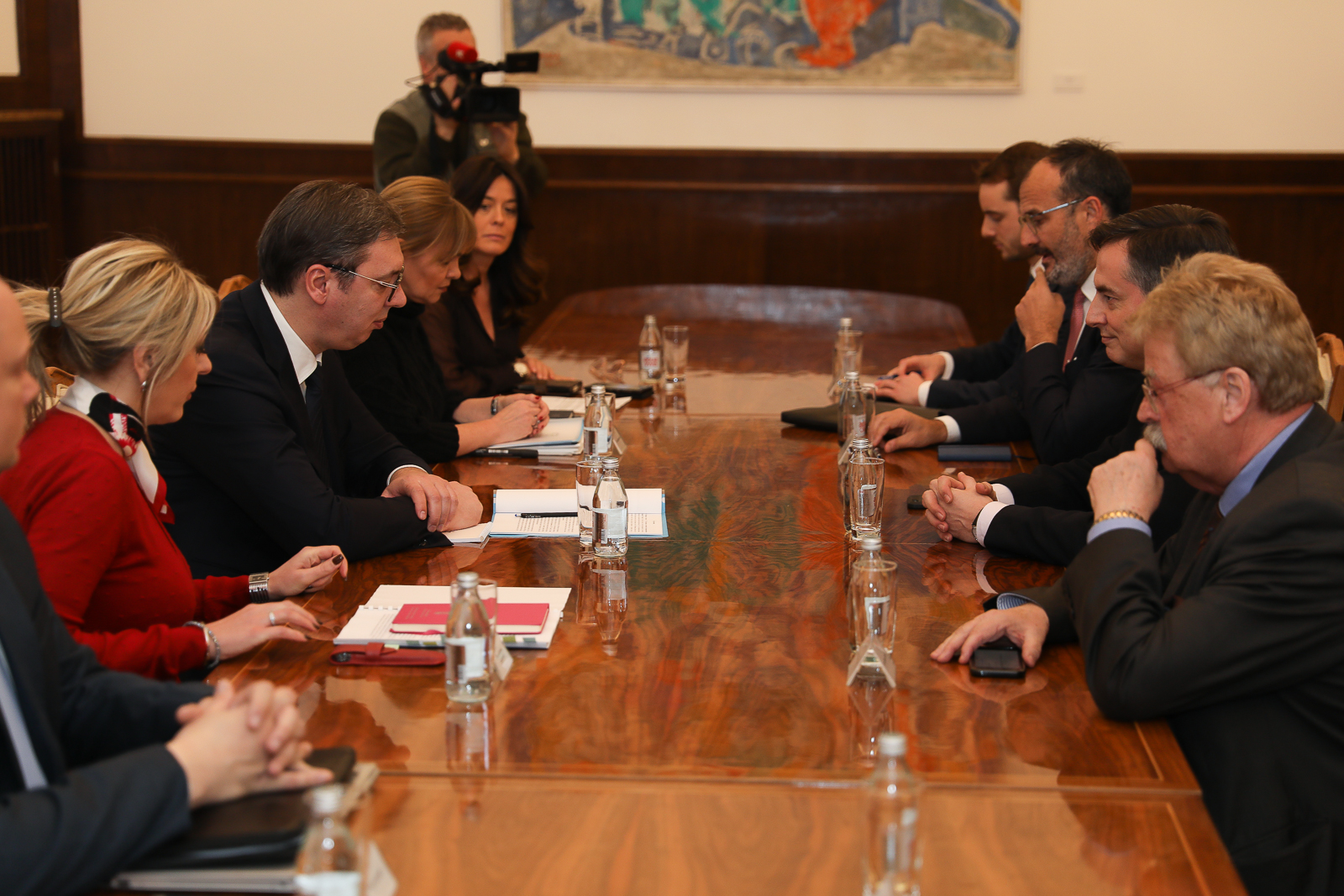 Delegacija poslanika Evropskog parlamenta razgovarala sa predsednikom Vučićem