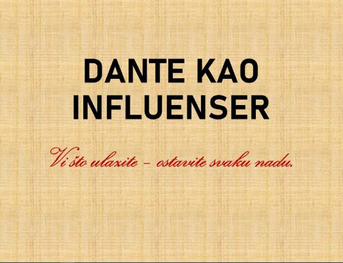 Dante kao influenser – nekada i danas