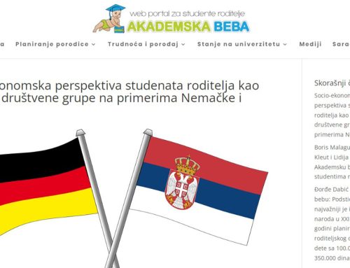 Položaj studenata-roditelja kao osetljive društvene grupe na primerima Nemačke i Srbije