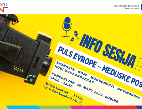 Info sesija „Puls Evrope – medijske posete EU“ u Nišu