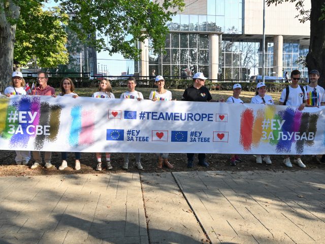 Team Europe at Belgrade Pride – Pride is People