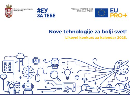 Otvoren likovni konkurs za kalendar EU PRO Plus programa za 2025. godinu „Nove tehnologije za bolji svet!“