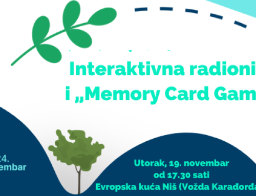 Interaktivna radionica i „Memory Card Game“ za Evropsku nedelju zelene diplomatije